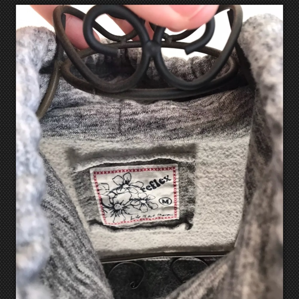 Gray Womans Hoodie Medium Loose Full Neck cover - Picture 3 of 6